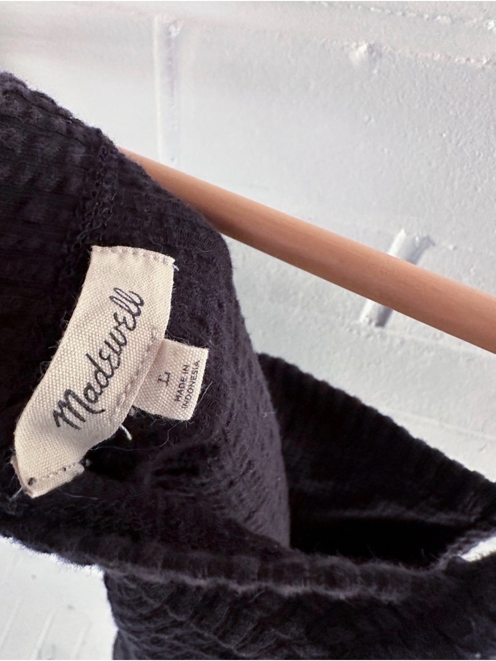 Madewell Black Ribbed Square-Neck Cami - Picture 5 of 5